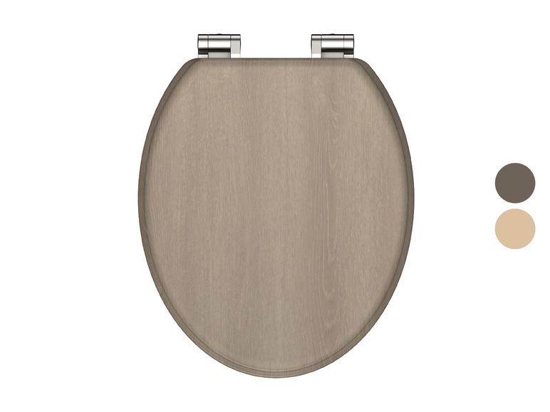 Ga naar volledige schermweergave: Schütte WC zitting MDF houtlook met soft-close-mechanisme - afbeelding 1