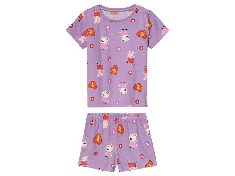 Peuters meisjes pyjama (86-92, Peppa Pig-paars)