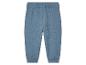 Baby blauwe broek van mousseline.