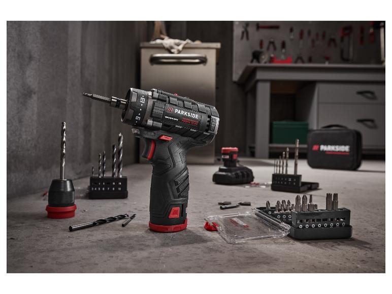Accu-boormachine 12 V met accu's en lader
