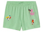 Groene shorts met Powerpuff Girls print en 'Be you!' tekst.