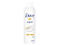 Witte spuitbus deodorant met de tekst 'original', 1/4 hydraterende crème en 48 uur bescherming.