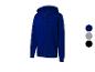 Blauwe hoodie met rits, verkrijgbaar in andere kleuren.