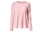 Roze fleece top met lange mouwen en borstzak