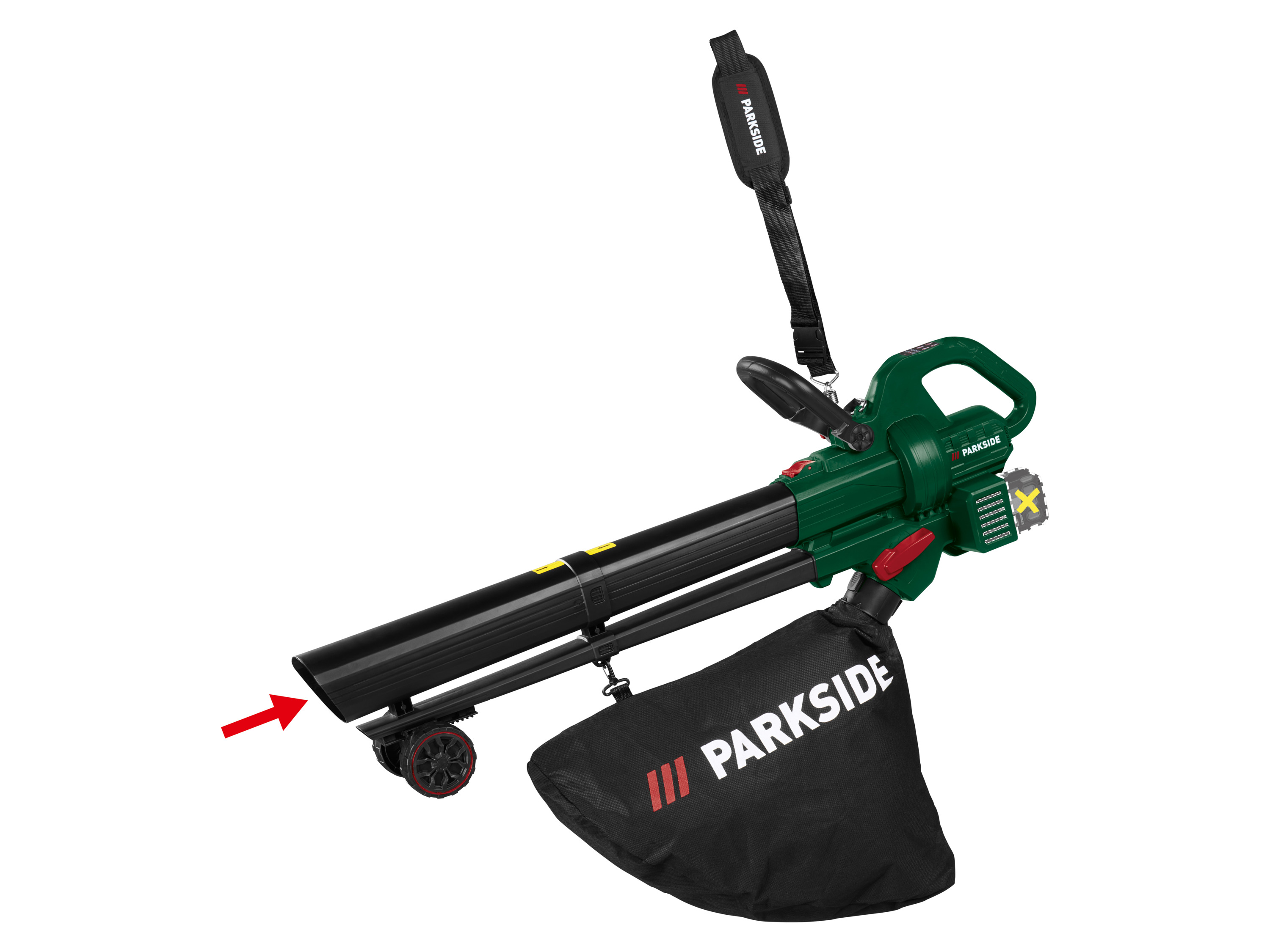 PARKSIDE Accu-bladblazer en -bladzuiger 40 V, zonder accu's en lader
