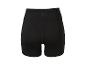 Zwarte sportshorts met hoge taille voor dames.