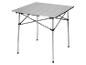 Opvouwbare aluminium tafel voor kamperen.