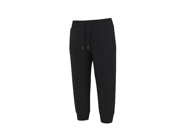 Zwarte joggingbroek met trekkoord en boorden.