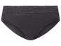 Donkergrijze slip met kanten tailleband.