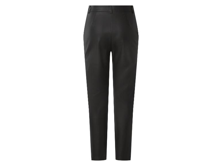 Zwarte leren broek, achterkant