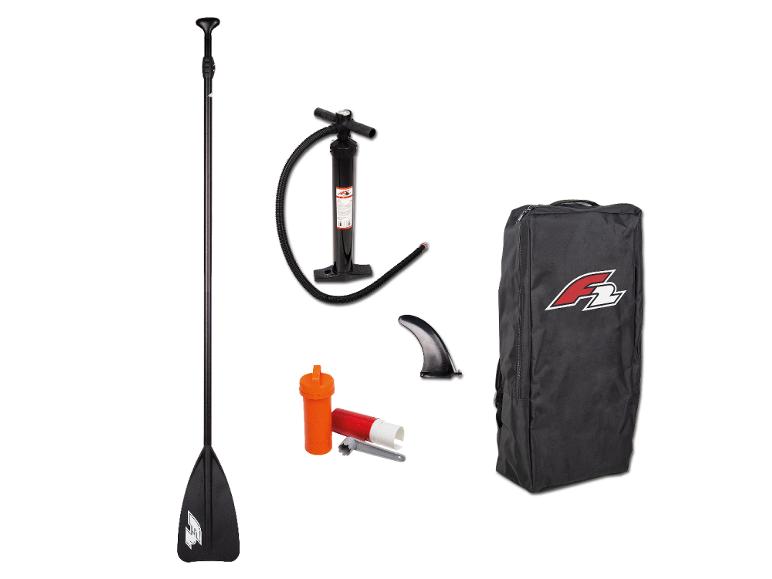 F2 SUP-set met peddel, pomp, vin en tas.