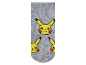 Grijze sokken met Pikachu, Pokémon design.