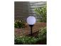Bolvormige solar tuinlamp.
