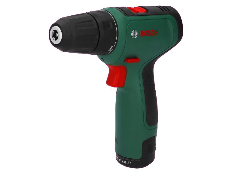 Accu-boorschroefmachine met zwart-groene behuizing en rode knoppen.