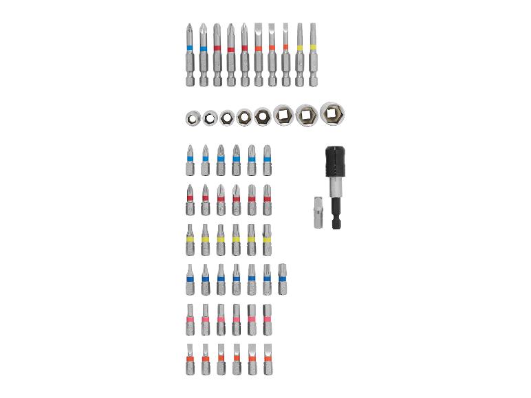 Wiha schroevendraaierbit- en dopsleutelset, kleurgecodeerd