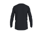 Zwart sportshirt met lange mouwen, achteraanzicht
