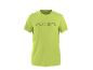 Limoengroen sport T-shirt met logo op de borst en reflecterende details.