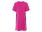 Fuchsia t-shirtjurk.