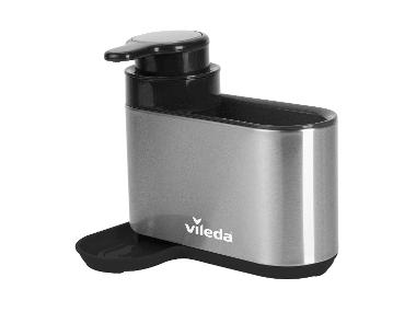 RVS gootsteen organizer met zeepdispenser