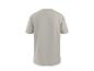Lichtgrijs heren T-shirt met korte mouwen, achteraanzicht.