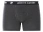 Grijze herenboxershort met zwarte tailleband en witte tekst