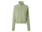 Groen trainingsjack met rits en hoge kraag, met de tekst 'STRENESSE BLUE' op de borst.