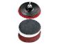 Schuurpadsset met klittenband, 125 mm diameter, max. 12000 RPM en schuurschijven.