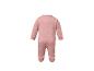Roze baby slaappak met teddybeerpatroon, achteraanzicht