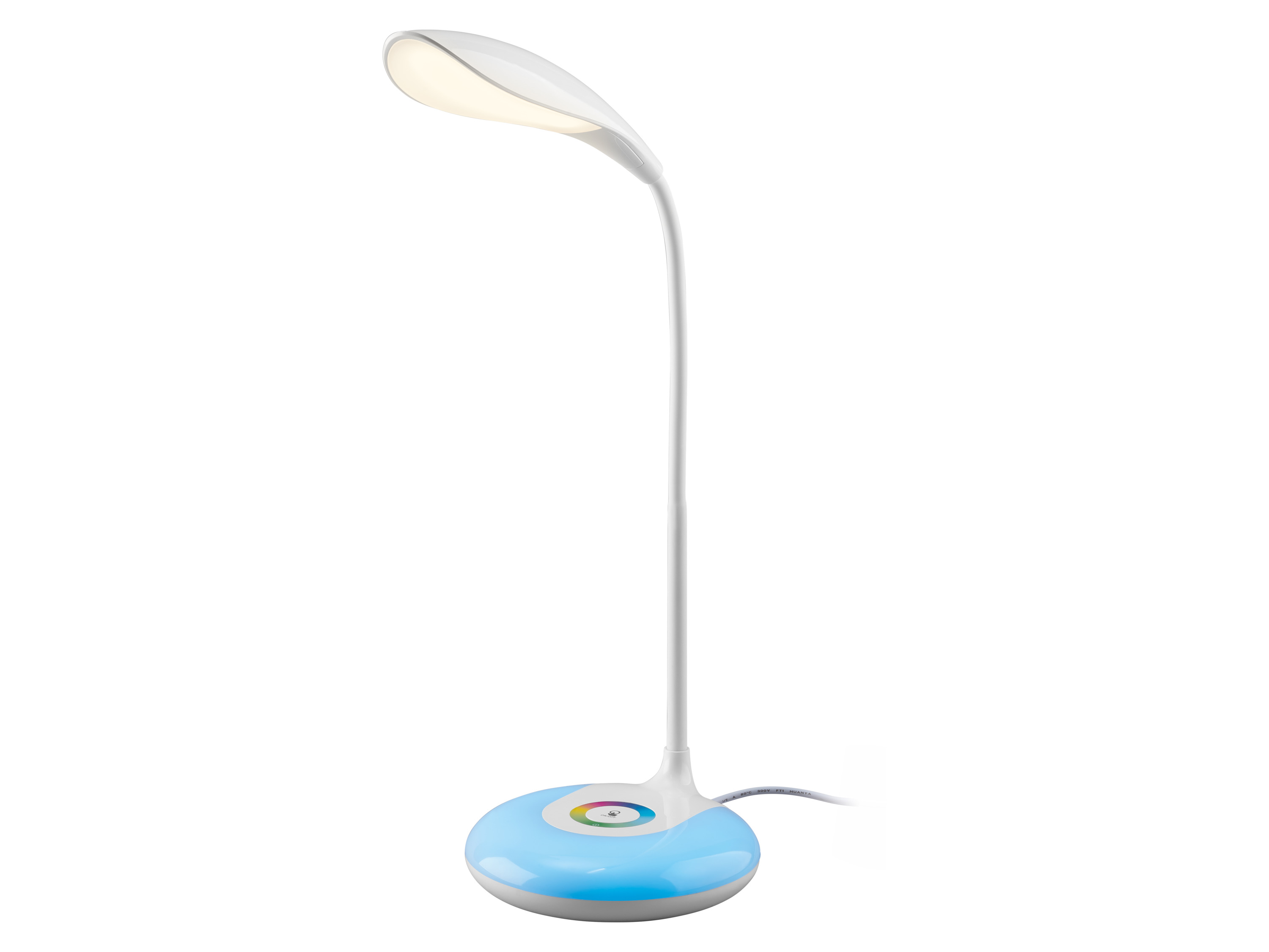LIVARNO LED-tafellamp met RGB-verlichting en touchbediening (wit)