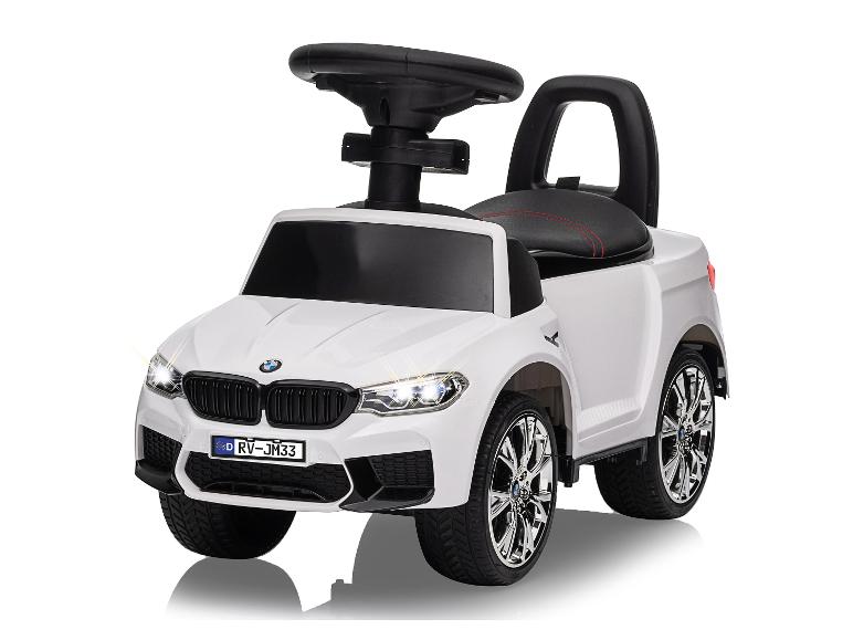 Witte plastic BMW X5M kinderauto.
