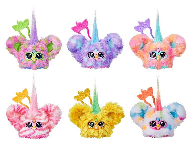 Zes kleurrijke en stijlvolle Pomsies poppen.