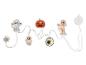 Halloween lichtslinger met mummies, pompoen, spook, spinnenweb en oog.