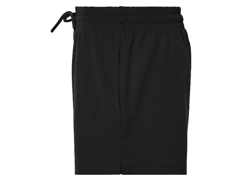 Zwarte shorts met trekkoord.