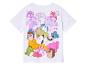 Wit t-shirt met schattige Squishmallows: eenhoorns, dieren en kawaii personages.