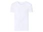 Wit ondershirt met korte mouwen en V-hals