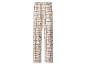 Geruite pyjamabroek in bruin en beige.