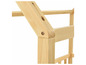 Houten frame van een kinderbed.