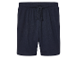 Donkerblauwe trainingshorts met trekkoord.