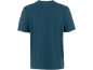 Achteraanzicht van een effen donkergroen heren T-shirt.