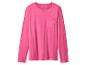 Roze T-shirt met lange mouwen en borstzak