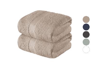 LIVARNO home 2 handdoeken 50 x 100 cm