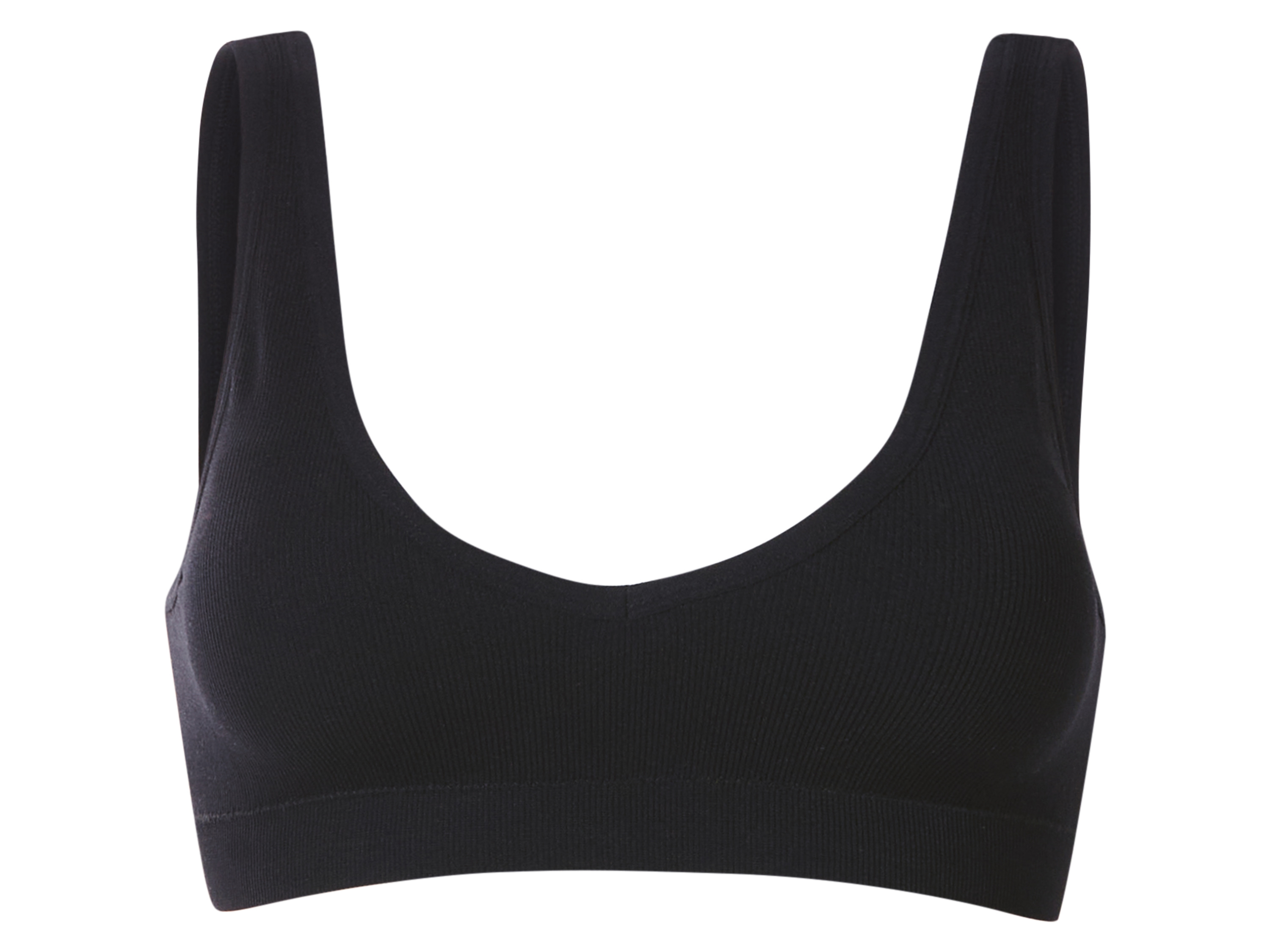 esmara Geribde dames bustier (Zwart, S (36-38))
