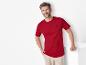 Rode heren t-shirt, casual stijl.