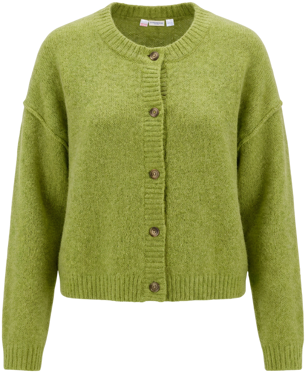 STRENESSE BLUE Dames gebreid vest (Groen, S)
