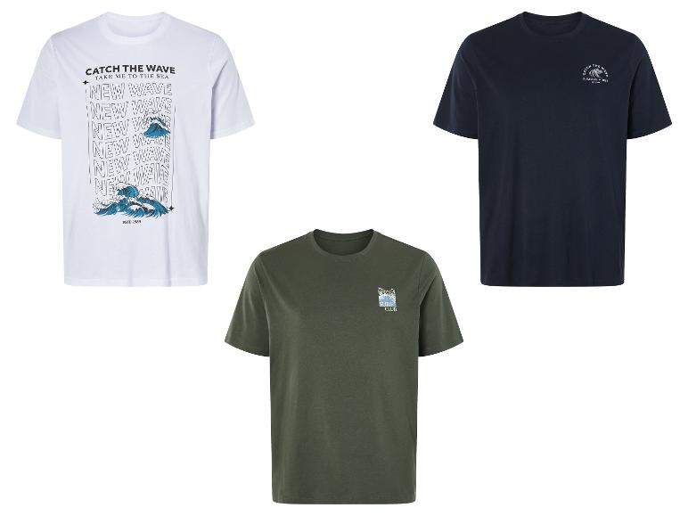 T-shirts: effen en met golfprint, surfstyle.