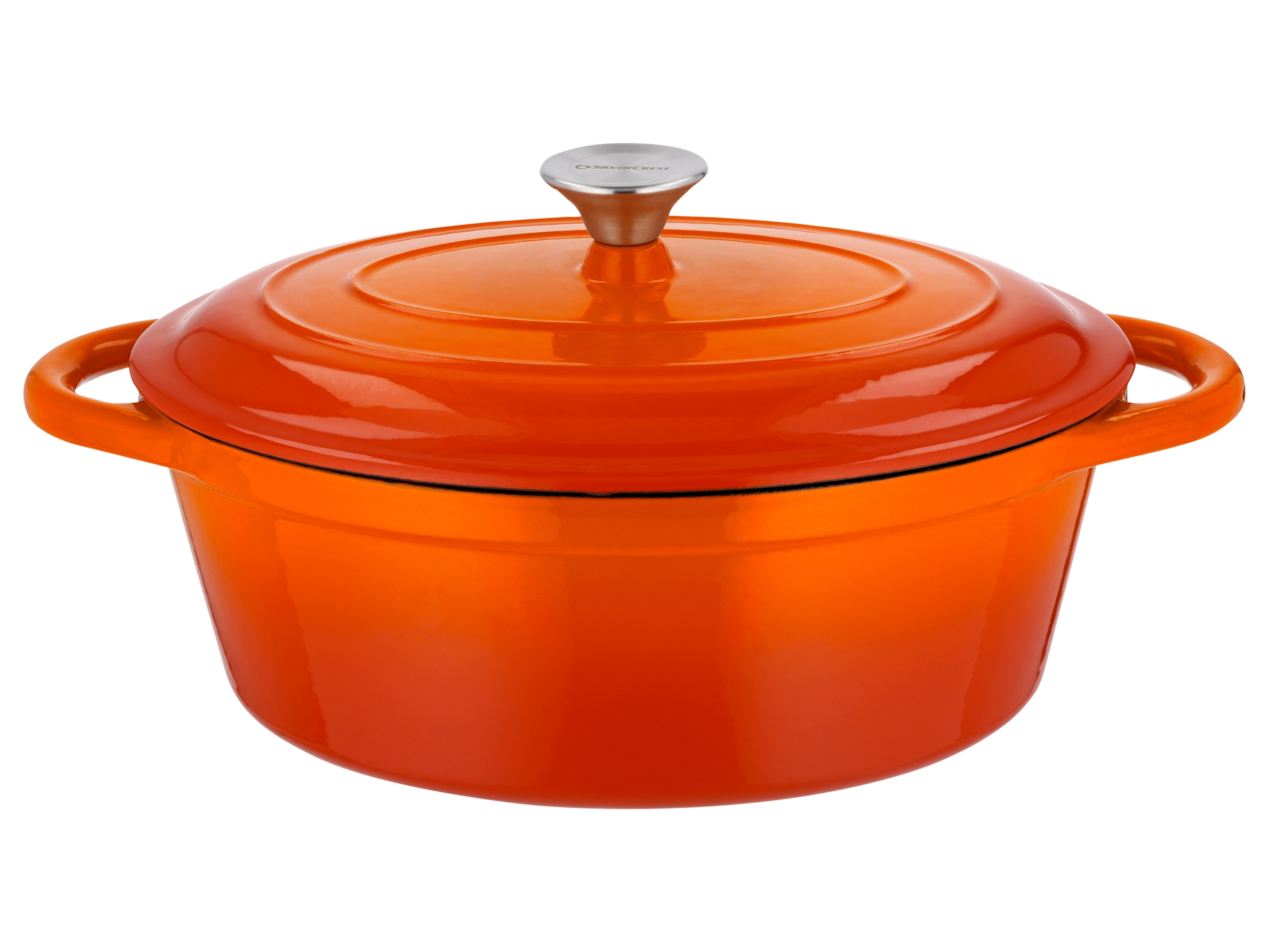 SILVERCREST Gietijzeren pan 29 cm 4,8 L (Oranje)