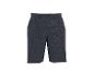 Donkerblauwe herenshort met patroon en knoopsluiting.