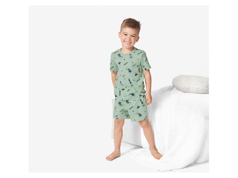 Kinder pyjama, shirt en short, strandprint.
