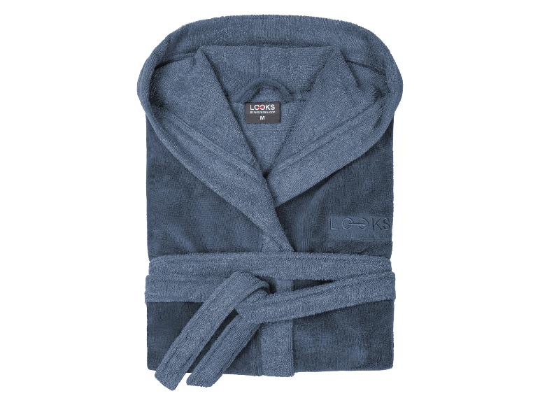 Blauwe badjas van LOOKS by Wolfgang Joop.