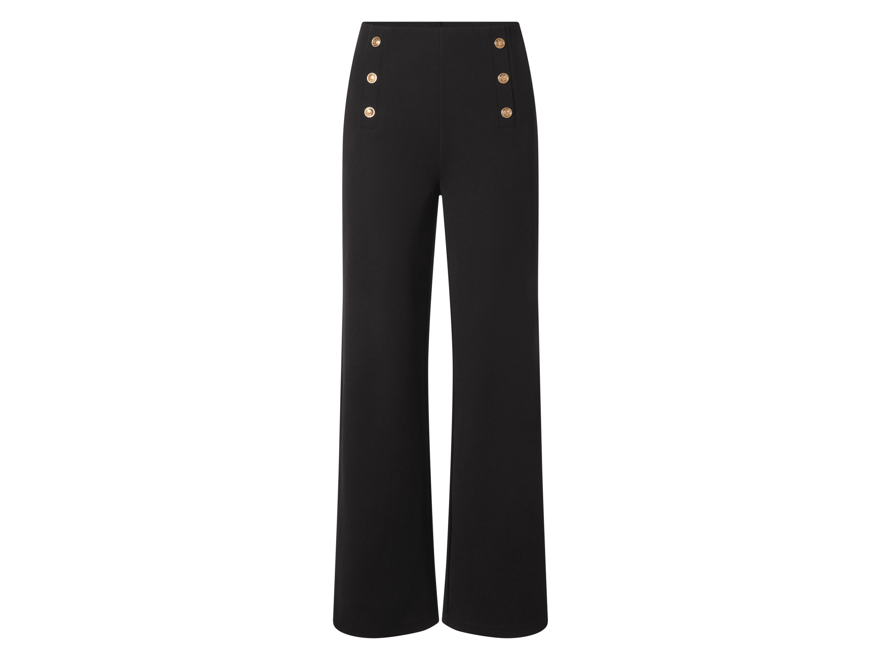 esmara Dames broek - Wide leg (Zwart, 34)